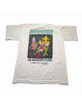 Vintage Johnson Scuba Tanks Cabo San Lucas Mexico Graphic T Shirt Men’s Large